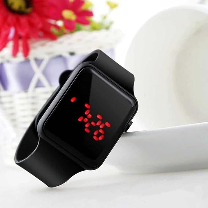 LED Digital Watch for Kids (Black, Pack of 1)