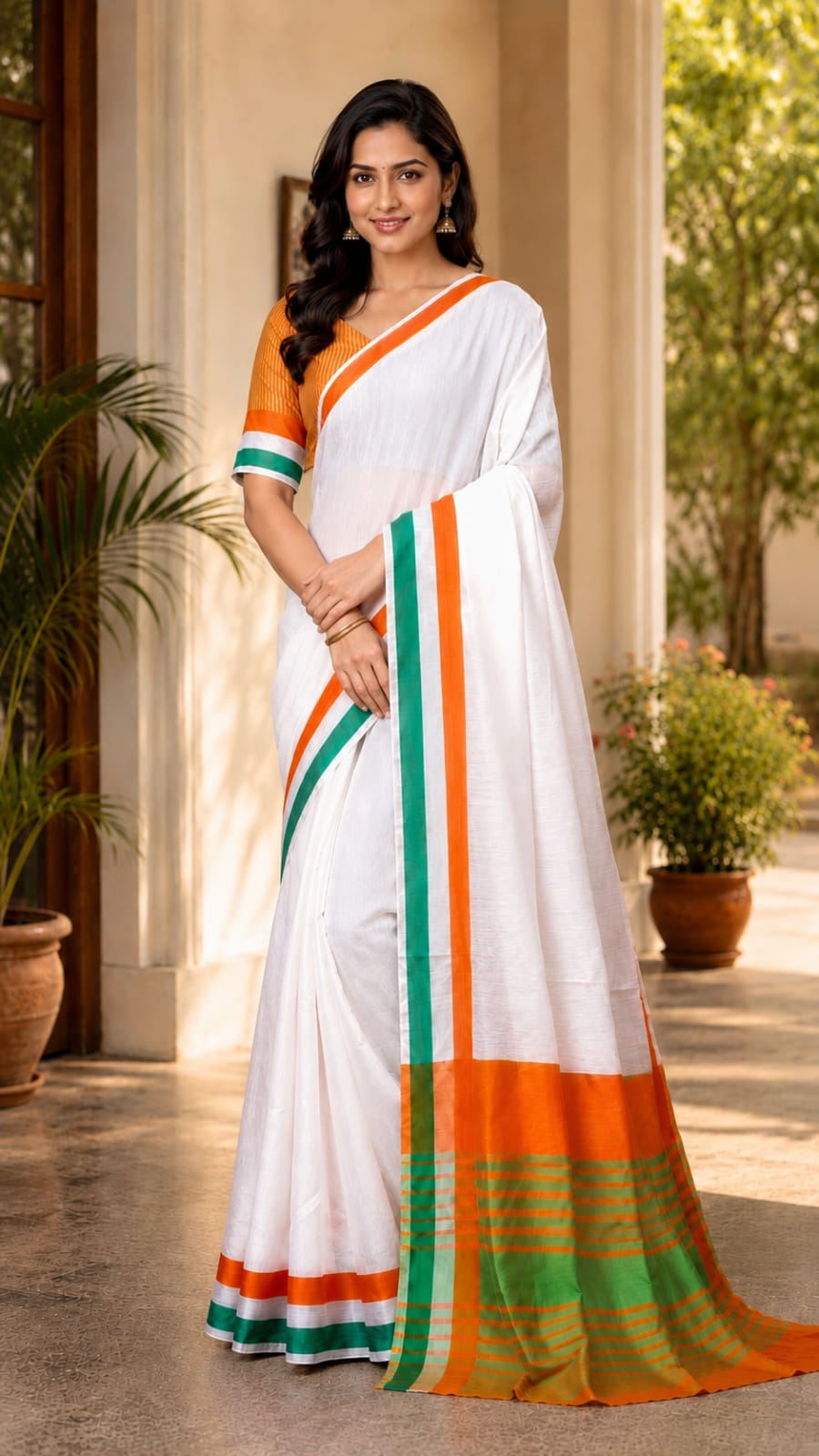 Proud Indian Women Deshbhakt Trending Saree