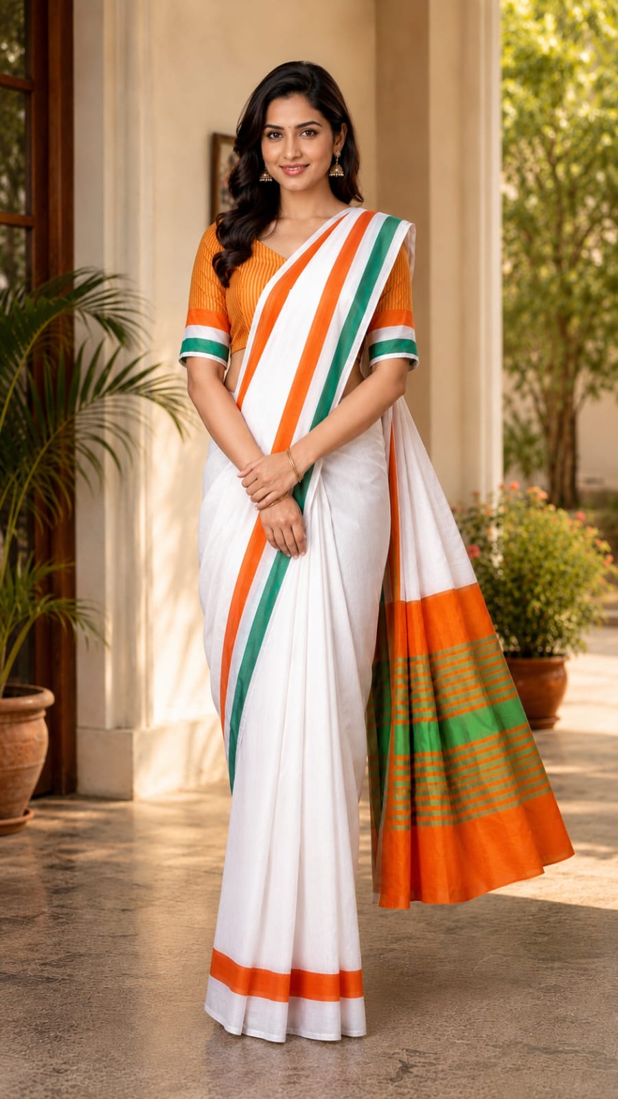 Proud Indian Women Deshbhakt Trending Saree
