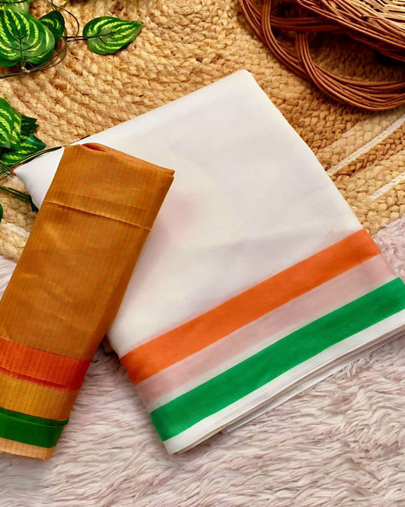 Proud Indian Women Tiranga Saree